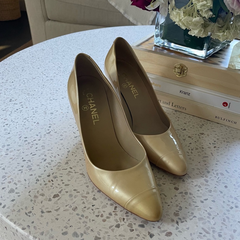 Patent Leather Chanel Heels
